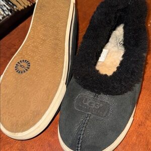 UGG Women's Black Sherpa slip ons